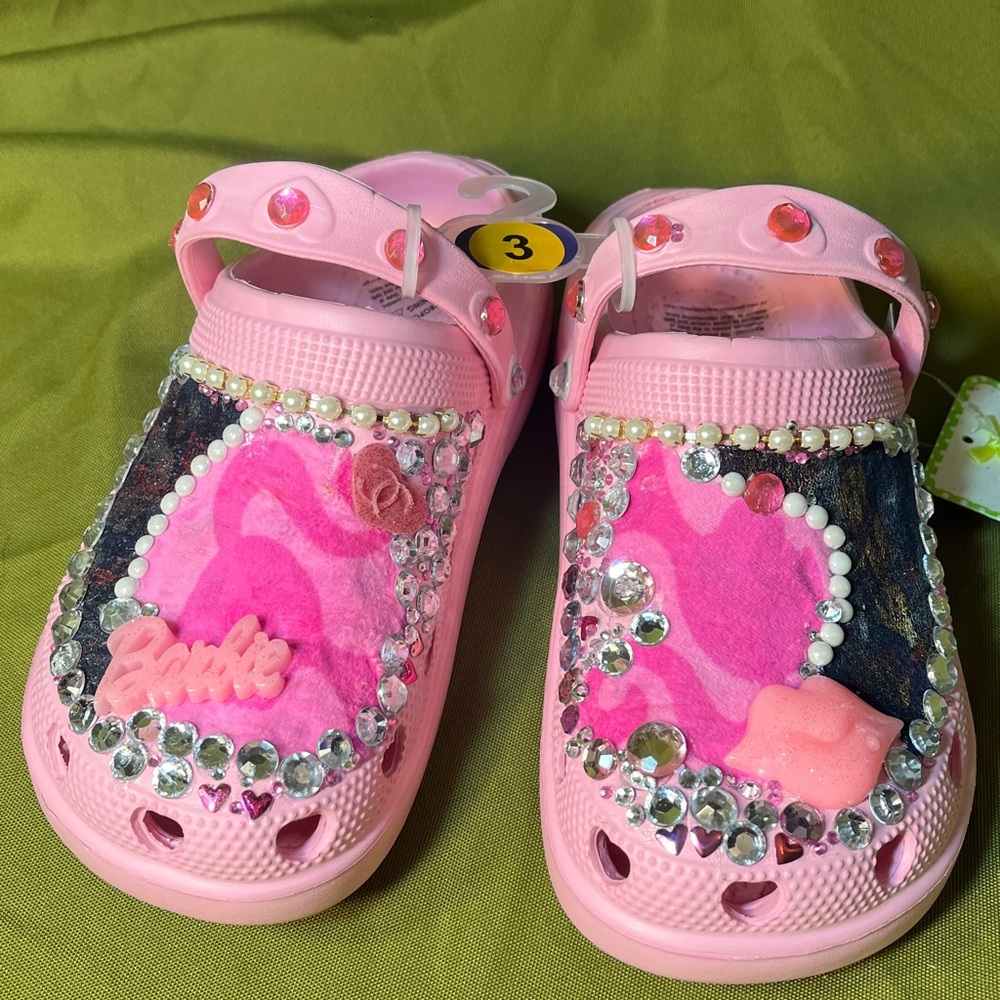 Bedazzled,Upcycled,Custom Made,Bougie Fashion Barbie Themed Design